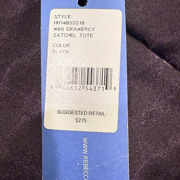 REBECCA MINKOFF BLACK BAG GOLD HARDWARE MEDIUM - Picture 16 of 16